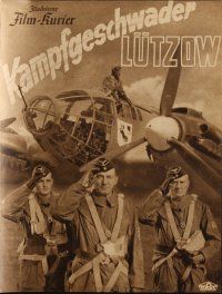7y074 BATTLE SQUADRON LUTZOW German program '41 Nazi anti-Polish propaganda about German aviators!
