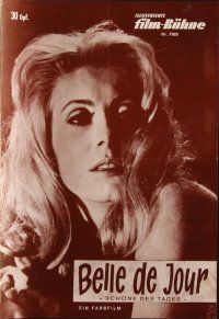 7y141 BELLE DE JOUR German program '67 Luis Bunuel, different images of sexy Catherine Deneuve!