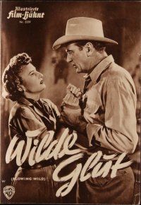 7y147 BLOWING WILD German program '54 Gary Cooper, Barbara Stanwyck, Ruth Roman, Quinn, different!