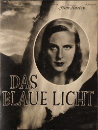 7y008 BLUE LIGHT German program '32 Leni Riefenstahl!'s Das blaue Licht, great images!