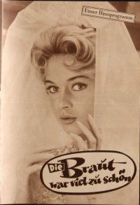 7y153 BRIDE IS MUCH TOO BEAUTIFUL German program '57 different images of sexy Brigitte Bardot!