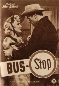 7y160 BUS STOP German program '56 different images of cowboy Don Murray & sexy Marilyn Monroe!
