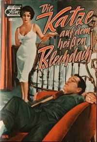 7y169 CAT ON A HOT TIN ROOF German program R60s different images of Elizabeth Taylor & Paul Newman!