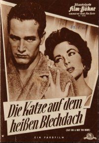 7y171 CAT ON A HOT TIN ROOF Film-Buhne German program '59 Elizabeth Taylor & Paul Newman, different!