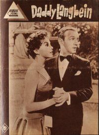 7y192 DADDY LONG LEGS German program '55 different images of Fred Astaire dancing w/Leslie Caron!