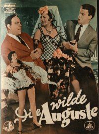 7y204 DIE WILDE AUGUSTE German program '56 many images of Ruth Stephan in the title role!