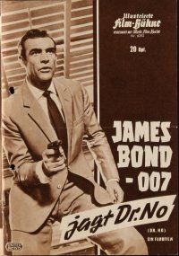 7y209 DR. NO German program '63 different images of Sean Connery as James Bond & Ursula Andress!
