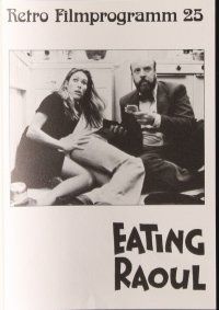 7y214 EATING RAOUL German program '84 classic Paul Bartel black comedy, different images!