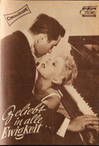 7y215 EDDY DUCHIN STORY German program '56 many different images of Tyrone Power & Kim Novak!