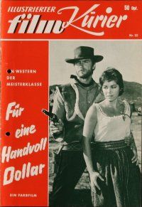7y221 FISTFUL OF DOLLARS German program '65 Sergio Leone, Clint Eastwood, different images!