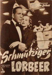 7y257 HARDER THEY FALL German program '56 Humphrey Bogart, Rod Steiger, different boxing images!