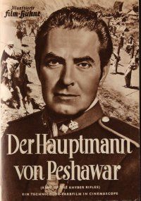7y301 KING OF THE KHYBER RIFLES German program '54 different image of Tyrone Power & Terry Moore!