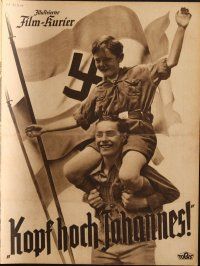 7y084 KOPF HOCH JOHANNES German program '41 wild pro-Nazi Youth movie directed by Viktor de Kowa!