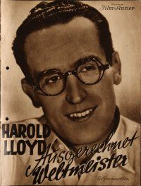 7y026 MILKY WAY German program '36 great different images of milkman Harold Lloyd w/boxing gloves!