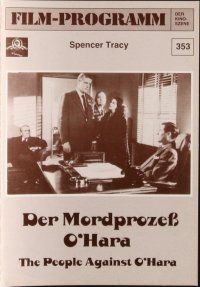 7y369 PEOPLE AGAINST O'HARA German program R80s different images of Spencer Tracy & Pat O'Brien!
