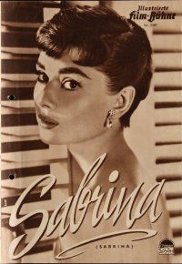 7y405 SABRINA Film-Buhne German program '54 Audrey Hepburn, Bogart, Holden, Billy Wilder, different!