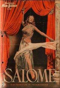 7y407 SALOME Film-Buhne German program '53 different images of sexy Rita Hayworth & Stewart Granger!