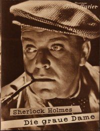 7y033 SHERLOCK HOLMES German program '37 Hermann Speelmans pretending to be the famous detective!