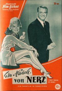 7y451 THAT TOUCH OF MINK German program '62 different images of Cary Grant & pretty Doris Day!