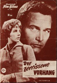 7y469 TORN CURTAIN German program '66 Paul Newman, Julie Andrews, Alfred Hitchcock, different!