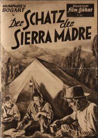 7y472 TREASURE OF THE SIERRA MADRE Film-Buhne German program '49 Bogart, Holt & Huston, different!