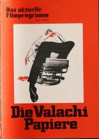 7y478 VALACHI PAPERS German program '73 directed by Terence Young, Charles Bronson, different!
