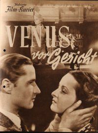 7y094 VENUS ON TRIAL German program '41 Hans H. Zerlett's Venus von Gericht, WWII propaganda!