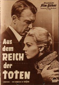 7y481 VERTIGO Film-Buhne German program '59 Alfred Hitchcock, different images of Stewart & Novak!