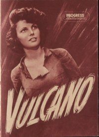 7y721 VOLCANO East German program '54 different images of sexy Anna Magnani & Rossano Brazzi!