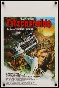 7z655 FITZCARRALDO Belgian '82 cool art of Klaus Kinski, directed by Werner Herzog!