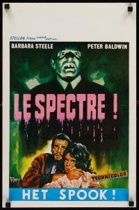 7z674 GHOST Belgian '65 Lo Spettro, Barbara Steele, cool completely different art by Coppel!