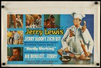 7z683 HARDLY WORKING Belgian '81 wacky funny man Jerry Lewis in chef's outfit with five arms!