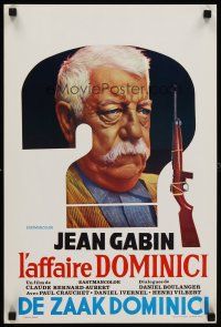 7z713 L'AFFAIRE DOMINICI Belgian '73 art of rifle & close-up Jean Gabin!