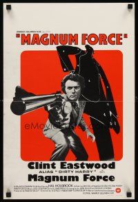 7z725 MAGNUM FORCE Belgian '73 Clint Eastwood is Dirty Harry pointing his huge gun!
