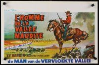 7z726 MAN OF THE CURSED VALLEY Belgian '65 L'uomo della valle maledetta, Ty Hardin on horseback!