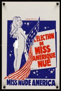 7z734 MISS NUDE AMERICA Belgian '76 beauty pageant sexploitation, you will never see on TV!