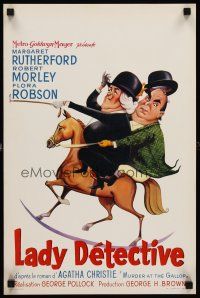 7z736 MURDER AT THE GALLOP Belgian '63 Robert Morley, Margaret Rutherford as Miss Marple!