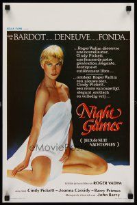 7z740 NIGHT GAMES Belgian '80 Roger Vadim's sexiest new discovery Cindy Pickett!