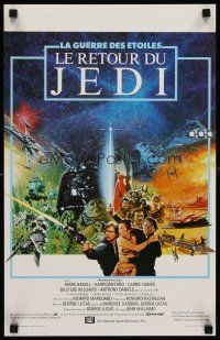 7z763 RETURN OF THE JEDI Belgian '83 George Lucas classic, Mark Hamill, cool totally different art