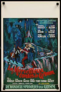 7z816 WONDERFUL WORLD OF THE BROTHERS GRIMM Belgian '62 different art by Gommers, Cinerama!