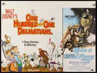 7z422 ONE HUNDRED & ONE DALMATIANS/RIDE A WILD PONY British quad '76 Walt Disney double-bill!