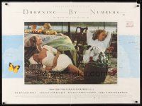 7z388 DROWNING BY NUMBERS British quad '88 Joely Richardson, directed by Peter Greenaway!