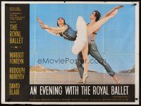 7z392 EVENING WITH THE ROYAL BALLET British quad '63 image of ballet dancers!