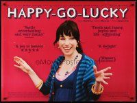 7z394 HAPPY-GO-LUCKY DS British quad '08 cool image of pretty Sally Hawkins!