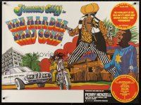 7z395 HARDER THEY COME British quad R77 Jimmy Cliff, Jamaican reggae music, really cool art!