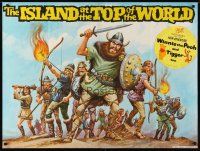 7z406 ISLAND AT THE TOP OF THE WORLD British quad '74 Disney's adventure beyond imagination!