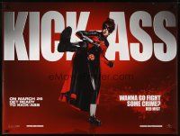 7z411 KICK-ASS teaser DS British quad '10 action image of Christopher Mintz-Plasse as Red Mist!