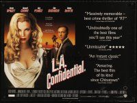 7z413 L.A. CONFIDENTIAL DS British quad '97 Kevin Spacey, Russell Crowe, sexy Kim Basinger!