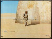 7z423 PHANTOM MENACE teaser DS British quad '99 Star Wars Episode I, Anakin Skywalker, Vader shadow!