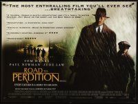 7z430 ROAD TO PERDITION British quad '02 Sam Mendes directed, Tom Hanks, Paul Newman, Jude Law
